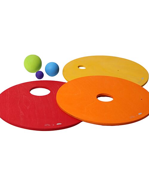 Grimm's Grimm's x Stapelstein The Rolling Discs Set - Warm Classic Balance Toys_