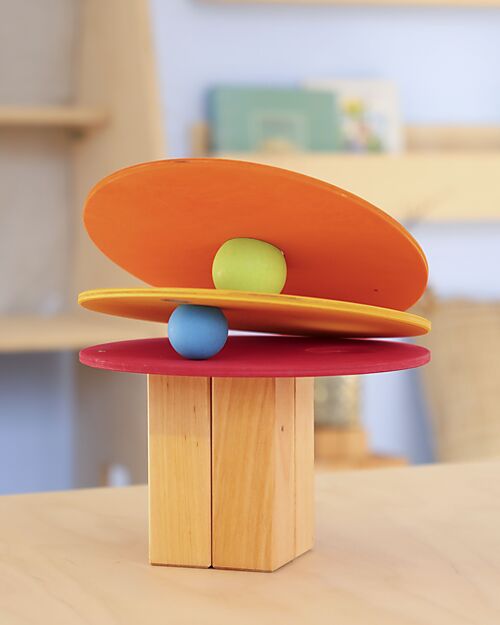 Grimm's Grimm's x Stapelstein The Rolling Discs Set - Warm Classic Balance Toys_