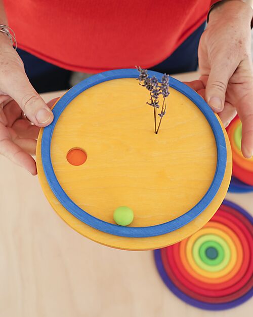 Grimm's Grimm's x Stapelstein The Rolling Discs Set - Warm Classic Balance Toys_