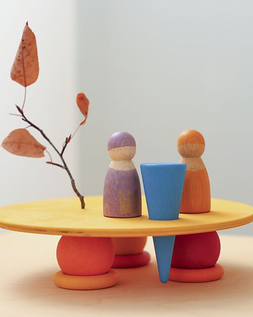 Grimm's Grimm's x Stapelstein The Rolling Discs Set - Warm Classic Balance Toys_