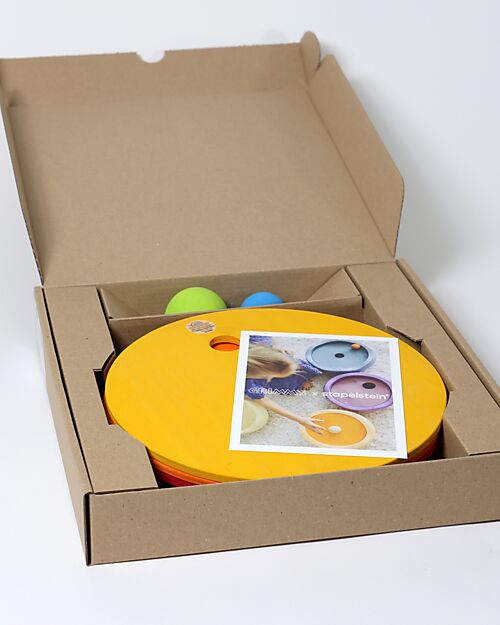 Grimm's Grimm's x Stapelstein The Rolling Discs Set - Warm Classic Balance Toys_