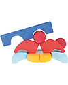 Grimm's Puzzle Car, Colorful - 8 pieces Wooden Stacking Toys