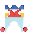 Grimm's Puzzle Car, Colorful - 8 pieces Wooden Stacking Toys