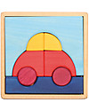 Grimm's Puzzle Car, Colorful - 8 pieces Wooden Stacking Toys