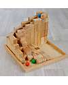 Grimm's Pyramid Wooden Construction Set - Large - Natural - 100 Pieces Wooden Blocks and Construction Sets