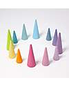 Grimm's Rainbow Forest Set - Pastel - FSC Maple Wood Montessori Toys