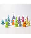 Grimm's Rainbow Forest Set - Pastel - FSC Maple Wood Montessori Toys