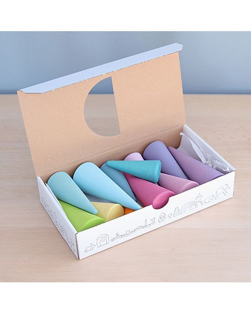 Grimm's Rainbow Forest Set - Pastel - FSC Maple Wood Montessori Toys