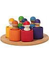 Grimm's Rainbow Friends Set - Wooden Educational Game Montessori Toys