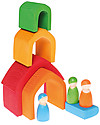 Grimm's Rainbow House, Coloured - 5 pieces Montessori Toys