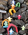 Grimm's Rainbow House, Coloured - 5 pieces Montessori Toys