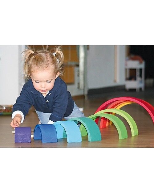 Grimm's Rainbow Tunnel - 12 pieces! 38 cm Montessori Toys