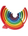 Grimm's Rainbow Tunnel - 12 pieces! 38 cm Montessori Toys