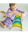 Grimm's Rainbow Tunnel - Neon Colors Green - 10 pieces - 14 cm Montessori Toys