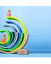 Grimm's Rainbow Tunnel - Neon Colors Green - 10 pieces - 14 cm Montessori Toys