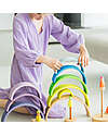 Grimm's Rainbow Tunnel - Neon Colors Green - 10 pieces - 14 cm Montessori Toys