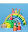 Grimm's Rainbow Tunnel - Neon Colors Green - 10 pieces - 14 cm Montessori Toys