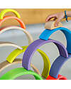 Grimm's Rainbow Tunnel - Neon Colors Green - 10 pieces - 14 cm Montessori Toys