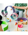 Grimm's Rainbow Tunnel - Neon Colors Green - 10 pieces - 14 cm Montessori Toys