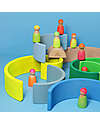 Grimm's Rainbow Tunnel - Neon Colors Green - 10 pieces - 14 cm Montessori Toys