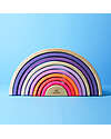 Grimm's Rainbow Tunnel - Neon Colors Pink - 10 pieces - 14 cm Montessori Toys