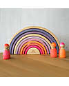 Grimm's Rainbow Tunnel - Neon Colors Pink - 10 pieces - 14 cm Montessori Toys