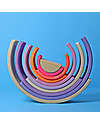 Grimm's Rainbow Tunnel - Neon Colors Pink - 10 pieces - 14 cm Montessori Toys