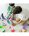 Grimm's Rainbow Tunnel - Neon Colors Pink - 10 pieces - 14 cm Montessori Toys