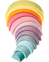 Grimm's Rainbow Tunnel - Pastel Colors - 12 pieces! 38 cm Montessori Toys