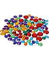 Grimm's Set of 100 Small Acrylic Glitter Stones - Decorate Creativity! Montessori Toys