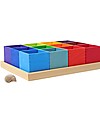 Grimm's Set of 12 Montessori Boxes - Rainbow - Wood Montessori Toys