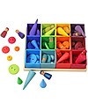 Grimm's Set of 12 Montessori Boxes - Rainbow - Wood Montessori Toys