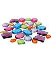 Grimm's Set of 28 Giant Acrylic Glitter Stones - Decorate Creativity! Montessori Toys
