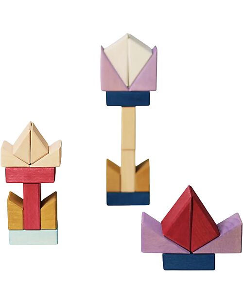 Grimm's Small Building Set Rhythm - Multicolor - 1+ years Wooden Blocks and Construction Sets