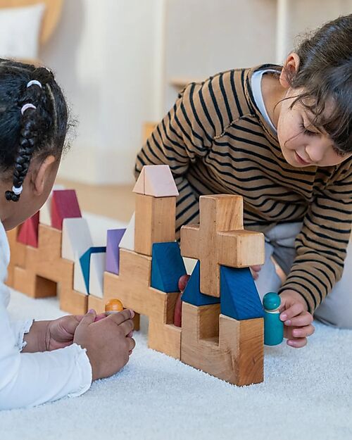 Grimm's Small Building Set Rhythm - Multicolor - 1+ years Wooden Blocks and Construction Sets