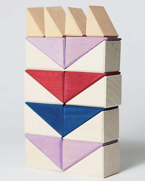 Grimm's Small Building Set Rhythm - Multicolor - 1+ years Wooden Blocks and Construction Sets