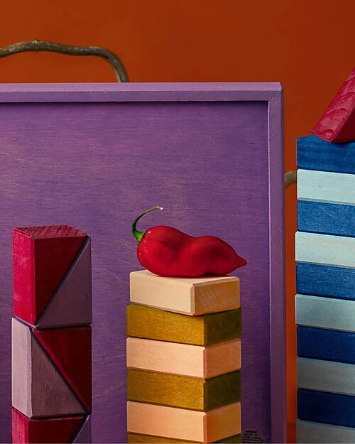 Grimm's Small Building Set Rhythm - Multicolor - 1+ years Wooden Blocks and Construction Sets