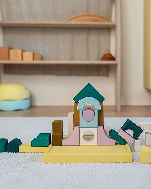 Grimm's Small Bulding Set Movement - Multicolor - 1+ years Wooden Blocks and Construction Sets