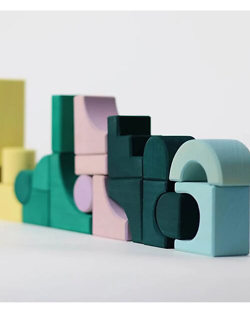 Grimm's Small Bulding Set Movement - Multicolor - 1+ years Wooden Blocks and Construction Sets