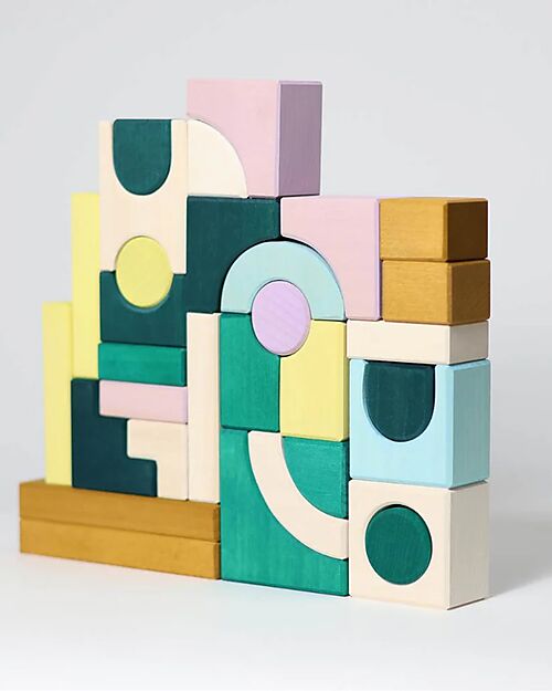 Grimm's Small Bulding Set Movement - Multicolor - 1+ years Wooden Blocks and Construction Sets