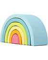 Grimm's Small Rainbow Pastell - Pastel Colors - 6 pieces Montessori Toys