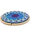 Grimm's Small Sparkling Mandala Set - Blue and Purple - FSC Linden Wood Montessori Toys