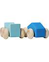 Grimm's Stacking Cars - Blue - Maple Wood - 0+ year Montessori Toys