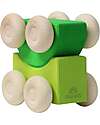 Grimm's Stacking Cars - Green - Maple Wood - 0+ year Montessori Toys