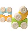 Grimm's Stacking Cars - Orange - Maple Wood - 0+ year Montessori Toys