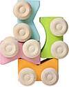 Grimm's Stacking Cars - Pink - Maple Wood - 0+ year Montessori Toys