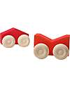 Grimm's Stacking Cars - Red - Maple Wood - 0+ year Montessori Toys