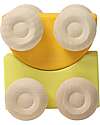 Grimm's Stacking Cars - Yellow - Maple Wood - 0+ year Montessori Toys