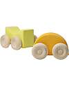 Grimm's Stacking Cars - Yellow - Maple Wood - 0+ year Montessori Toys