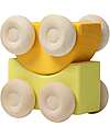 Grimm's Stacking Cars - Yellow - Maple Wood - 0+ year Montessori Toys